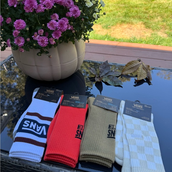 Vans Men's Colorful Crew Socks - Set of 4 - Picture 2 of 7